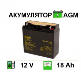 Акумулятор AGM 18Аh 12V Altek