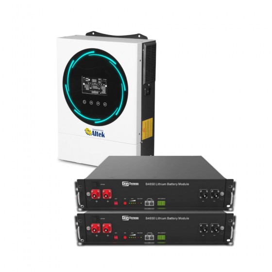 Автономна станція Atlas 6 кВт - 48В,  Dyness B4850 - 2.4 кBт -2 шт. (6 kw / 4.8 kWh)  