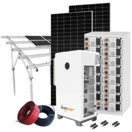 Гібридна сонячна електростанція 100 кВт BSM Bluesun