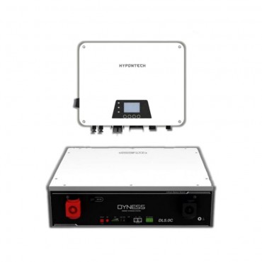 Гібридна станція Hypontech HES-3680, Dyness DL5.0C, 48V – 5.12 кВт (3,68kw / 5.12kWh)   