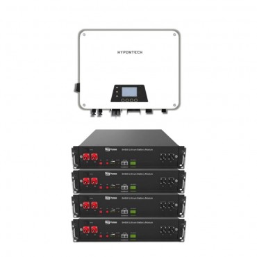 Гібридна станція Hypontech HES-5000,  Dyness B4850, 48V – 2.4 кВт - 4шт.  (5kw / 9.6kWh)  
