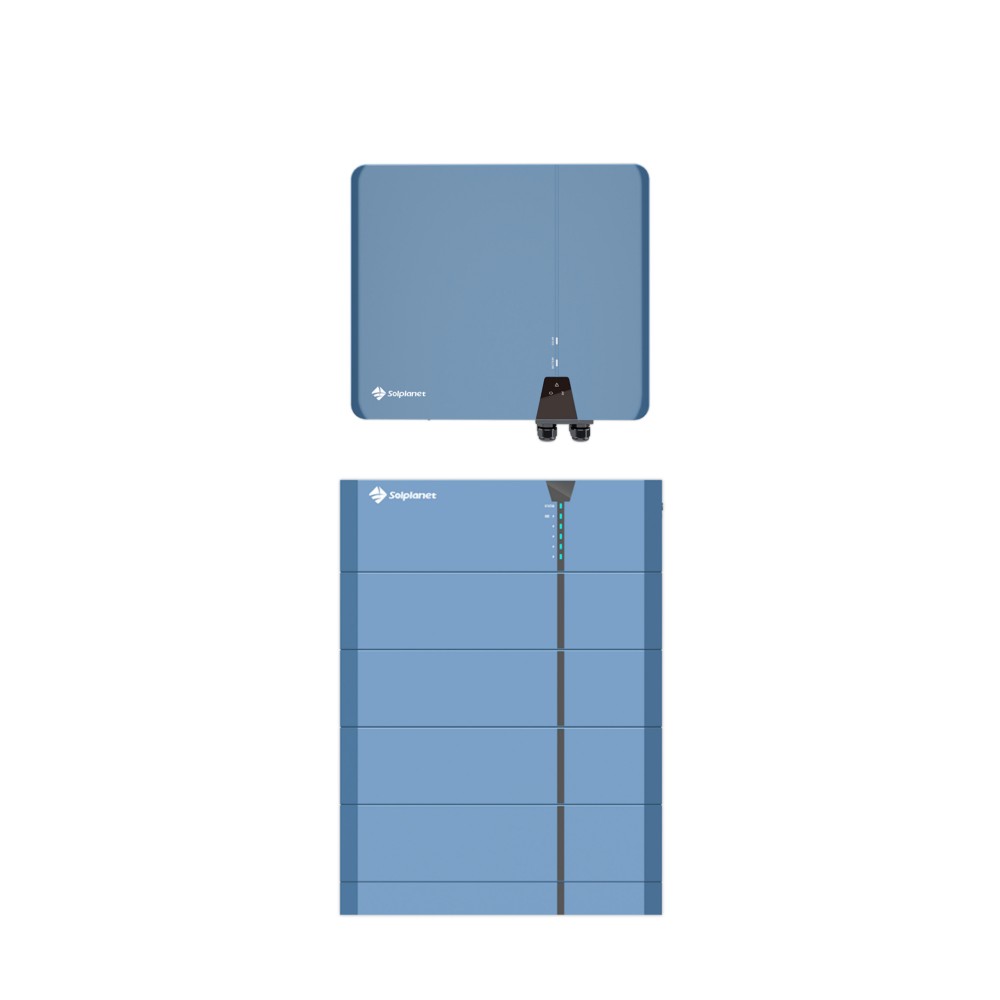 Гібридна станція Solplanet ASW012kH-T2, BMS Ai-HB G2 - 2,56 кВт - 3 шт. (12kw/7.68kWh) 