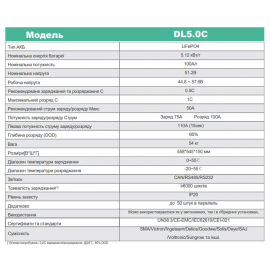 Акумуляторна батарея Dyness DL5.0C, 48V – 5.12 кВт LiFePO4 (літієва)