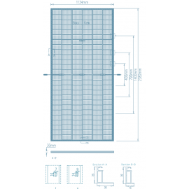 Сонячна панель 610 Вт Ulica UL-610M-156DG