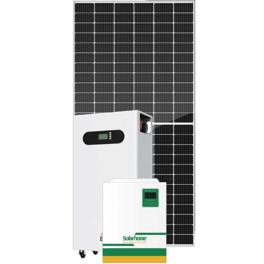 Гібридна сонячна електростанція 5 кВт BSM bluesun