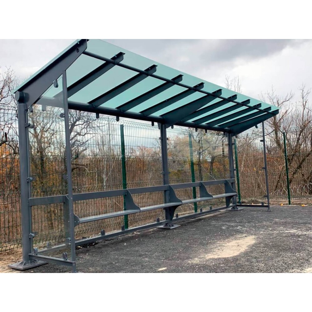 Зупинка громадського транспорту «EcoBus Smart» з сонячними панелями та автономним освітленням