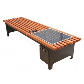 Лавка з сонячними панелями «SmartEcoRest» для заряджання гаджетів