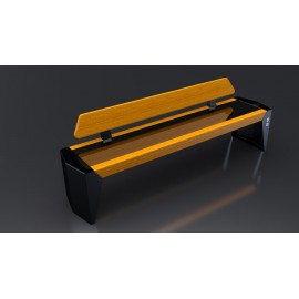 Лавка з сонячними панелями «SunPort Premium» зі спинкою для заряджання гаджетів